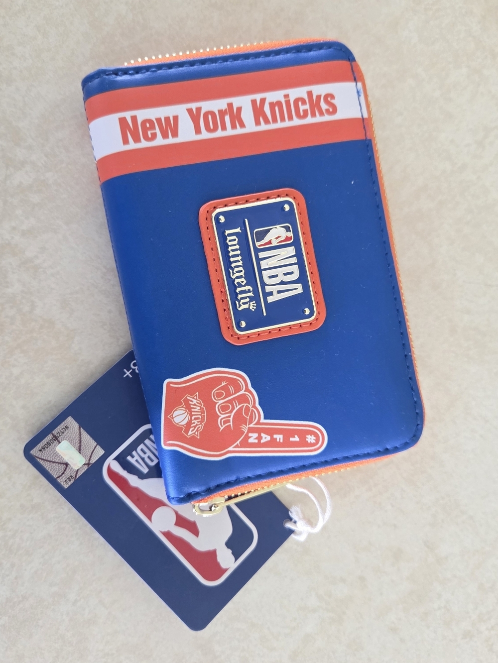 Loungefly New York Knicks Zip Wallet - Blue & Orange